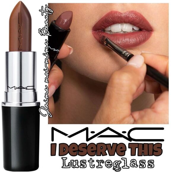 MAC Lustreglass Lipstick in I Deserve This - Picture 1 of 14